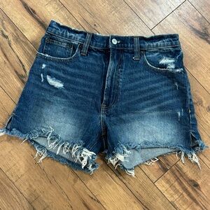 Abercrombie & Fitch Denim Mom Shorts Dark Wash Size 27